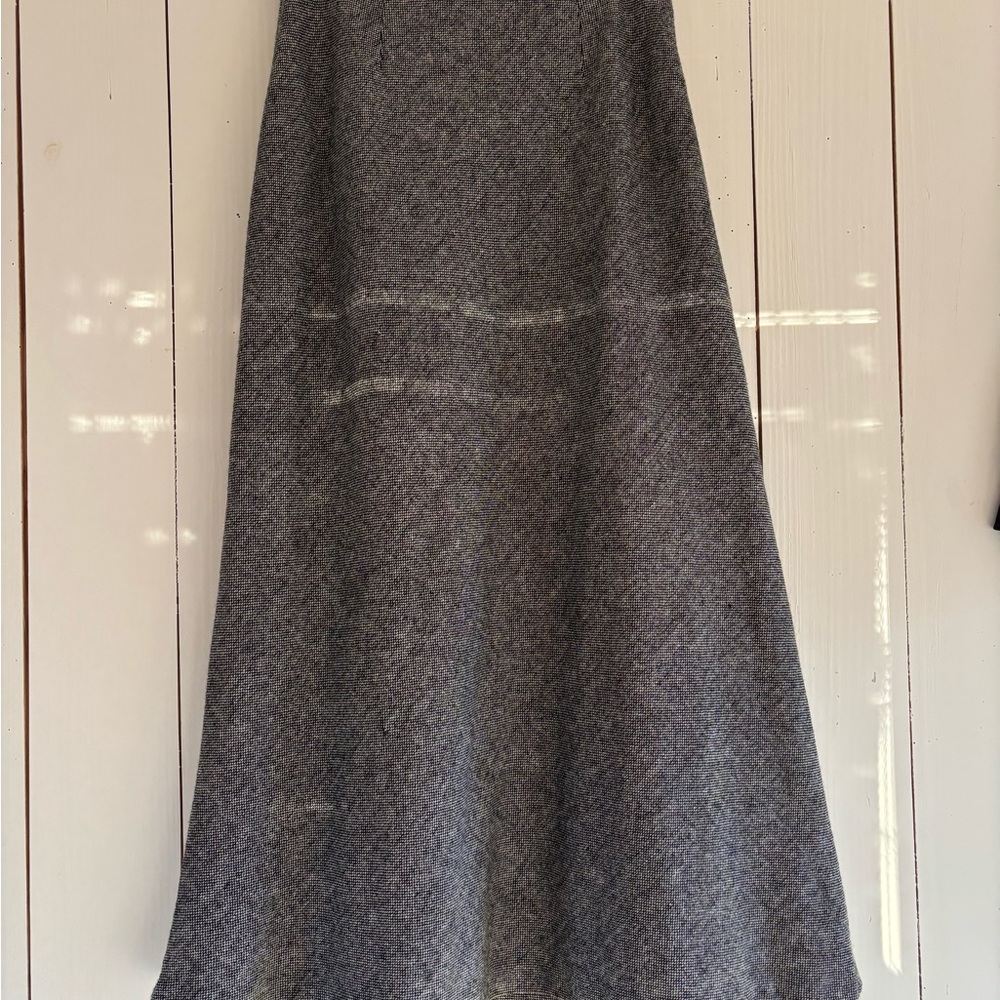Elegant Gray Maxi Skirt